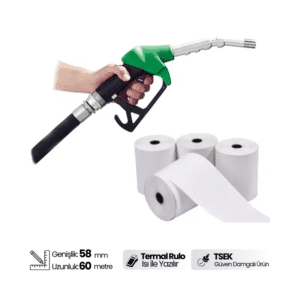 58×60 Termal Akaryakıt Pompa Yazarkasa Rulosu