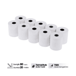 80x20m Termal Rulo Yazarkasa Yazıcı Adisyon Rulosu