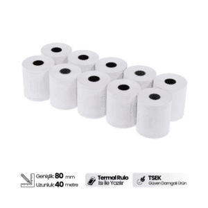 80x40m Termal Rulo Yazarkasa Yazıcı Adisyon Rulosu